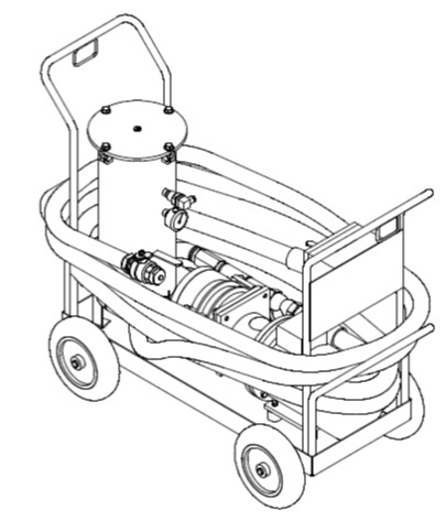 Передвижной заправочный агрегат для гидросистем