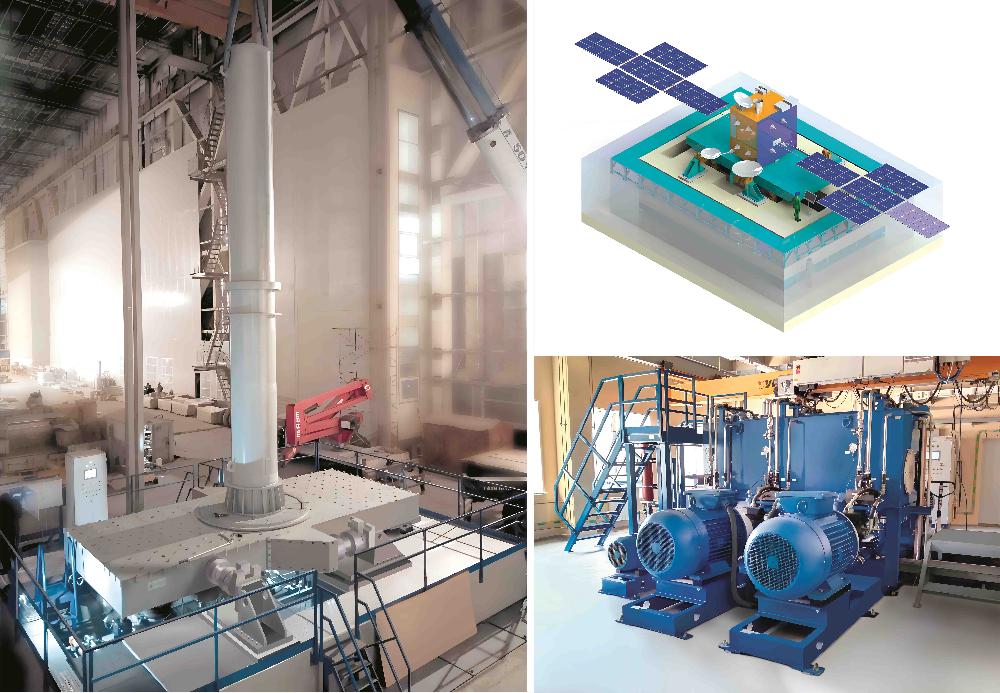 Универсальный трехосный сервогидравлический вибростенд.            