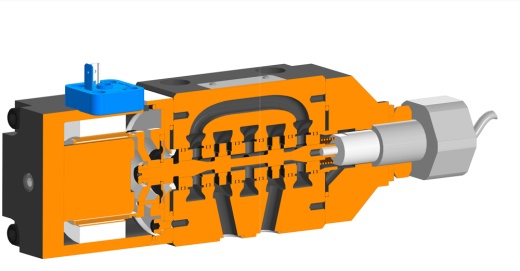 Сервоклапан однокаскадный золотникового типа CH-SV10