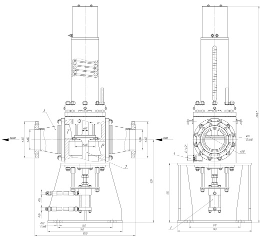 Клапан переливной запорный КП 200.12